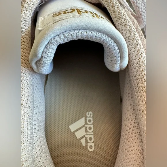 Adidas Women's VL Court 2.0 Suede Size 8 Pink/White Sneaker - Picture 8 of 9